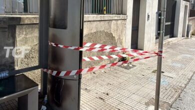 Viale Giostra, distrutta pensilina Atm